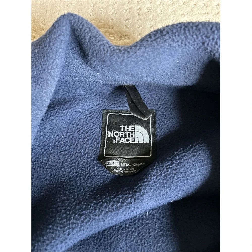 The Northface polartec zip up fleece jacket size 2XL Navy/Black‎